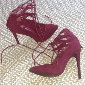 Maroon heels
